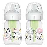 Dr Brown Anti-colic Options+, антиколиковая бутылочка, с широким горлышком, лес, 2 x 150 мл