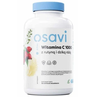 Osavi Вітамін С 1000 з рутином та дикою трояндою 180 капсул
