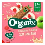 Батончик Organix Raspberry & Apple Soft Oaty Bars органічний для дітей з 12 місяців, 6 шт. по 23 г