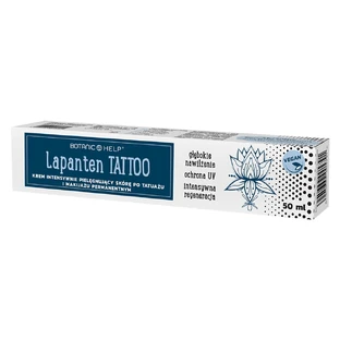 Botanic Help Lapanten Tattoo, крем для интенсивного ухода за кожей после татуажа и перманентного макияжа, 50 мл