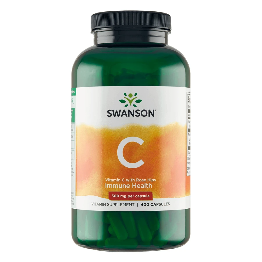 Swanson C, вітамін С 500 мг з шипшини, 400 капсул: ціни та характеристики