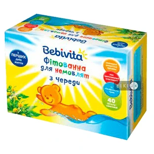 Фітованна для немовлят "бебівіта" 1,5 г, з причепи №40
