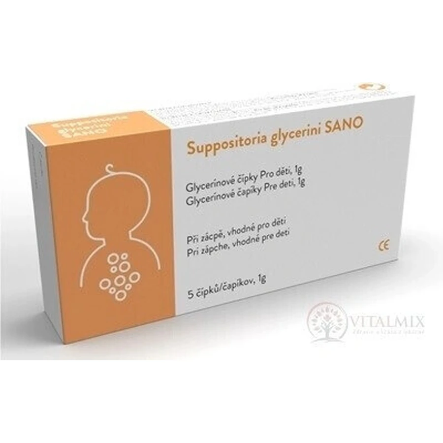 SANO Suppositoria Glycerini SANO Для дітей 1г 1х5 шт, гліцеринові супозиторії: ціни та характеристики
