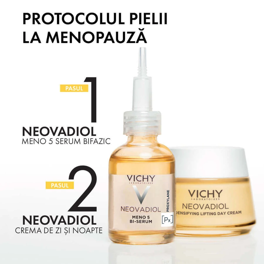 Vichy Neovadiol Двофазна сироватка для підтягнення шкіри та вечірня сироватка Peri & Post Menopause Meno 5, 30 мл: ціни та характеристики