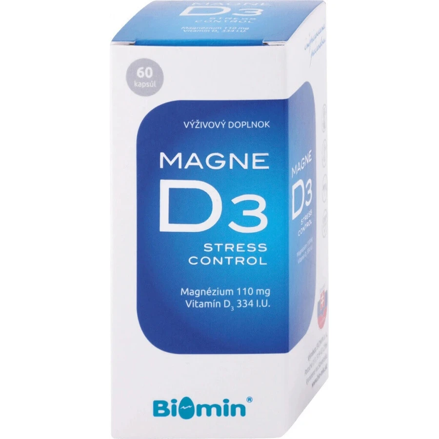Biomin MAGNE D3 FORTE 1×60 cps, пищевая добавка: цены и характеристики