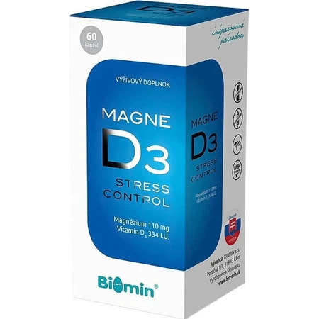 Biomin MAGNE D3 FORTE 1×60 cps, пищевая добавка: цены и характеристики