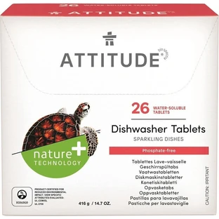 ATTITUDE Бесфосфатные таблетки для раковины 1×26 шт, таблетки для раковины