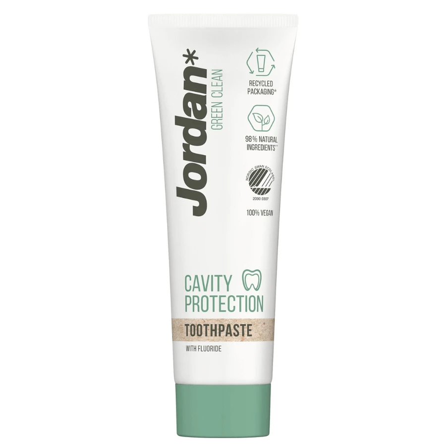 Зубна паста для дорослих Green Clean Cavity Protection, 75 мл, Jordan: ціни та характеристики