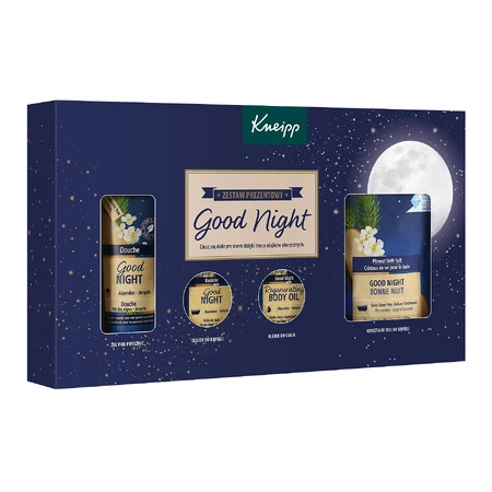 Набор Kneipp Спокойной ночи, гель для душа, 75 мл + масло для ванны, 20 мл + масло для тела, 20 мл + соль для ванны, 60 г СОВЕРШЕННАЯ УПАКОВКА: цены и характеристики