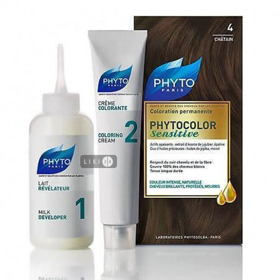 Крем-фарба для волосся PHYTO Фітоколор тон, 4 шатен: ціни та характеристики