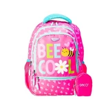 Рожевий рюкзак Bee Cool, 38 см, Albinuta, Daco