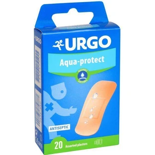 Антисептичний пластир Urgo Aqua-protect, що миється, 3 розміри 20 шт.