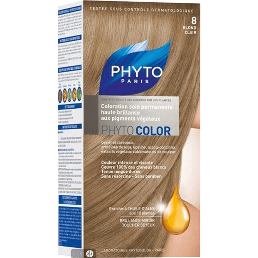 Фітоколор крем-фарба на основі натуральних рослинних барвників тон 8 світло-русий: ціни та характеристики