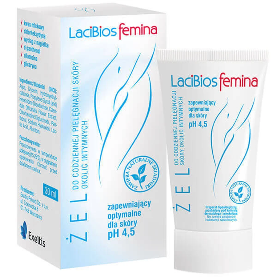 Lacibios Femina, эль для ежедневного ухода за интимными зонами, 30 мл: цены и характеристики