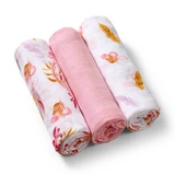 Комплект из 3 текстильных подгузников для новорожденных, розовый, Babyono