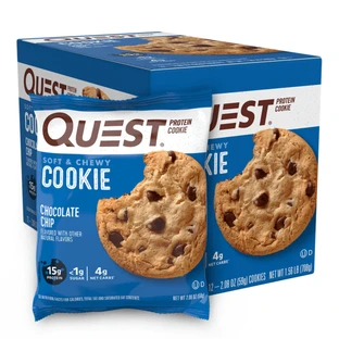 Quest Protein Cookie, Протеиновое печенье, со вкусом шоколадной крошки, 59 г.
