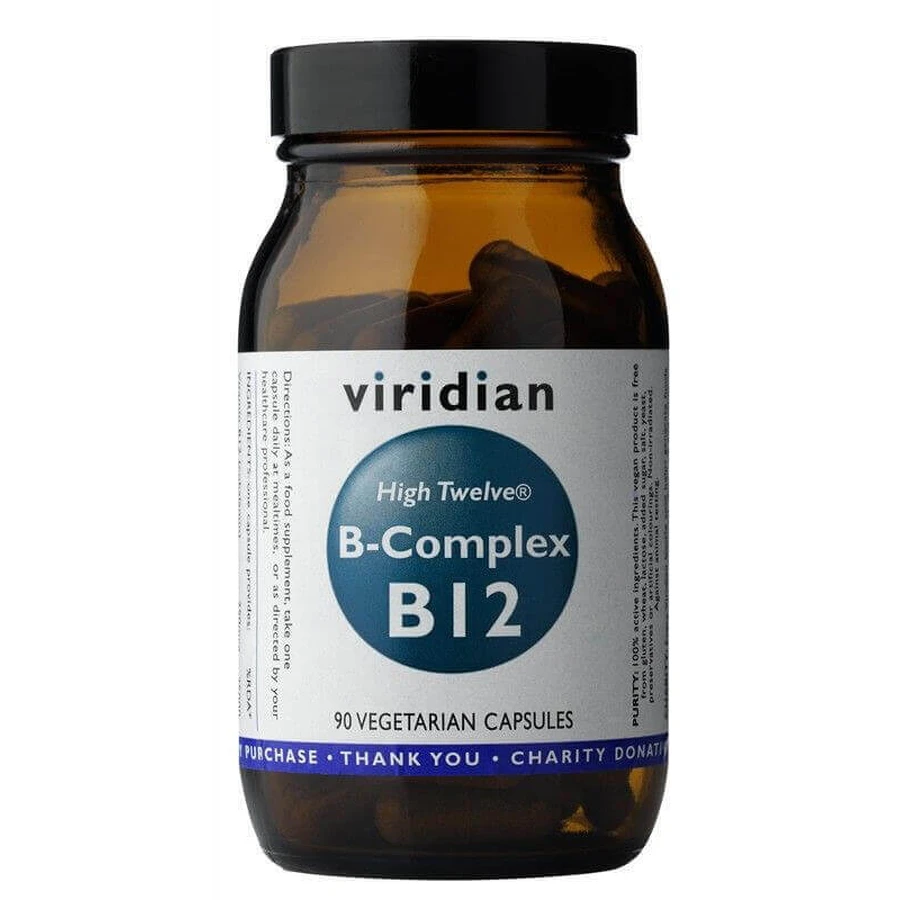 Viridian B-Complex B12 High Twelwe® 90 капсул: ціни та характеристики
