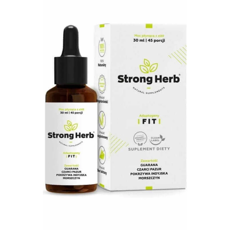 Адаптогены FIT (гуарана, черный коготь, индийская крапива) 30 мл Strong Hemp: цены и характеристики