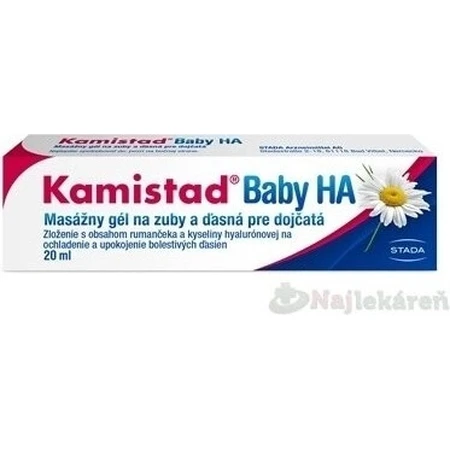 Kamistad Baby HA gel 20 мл 1×20 мл, массажный гель для зубов: цены и характеристики
