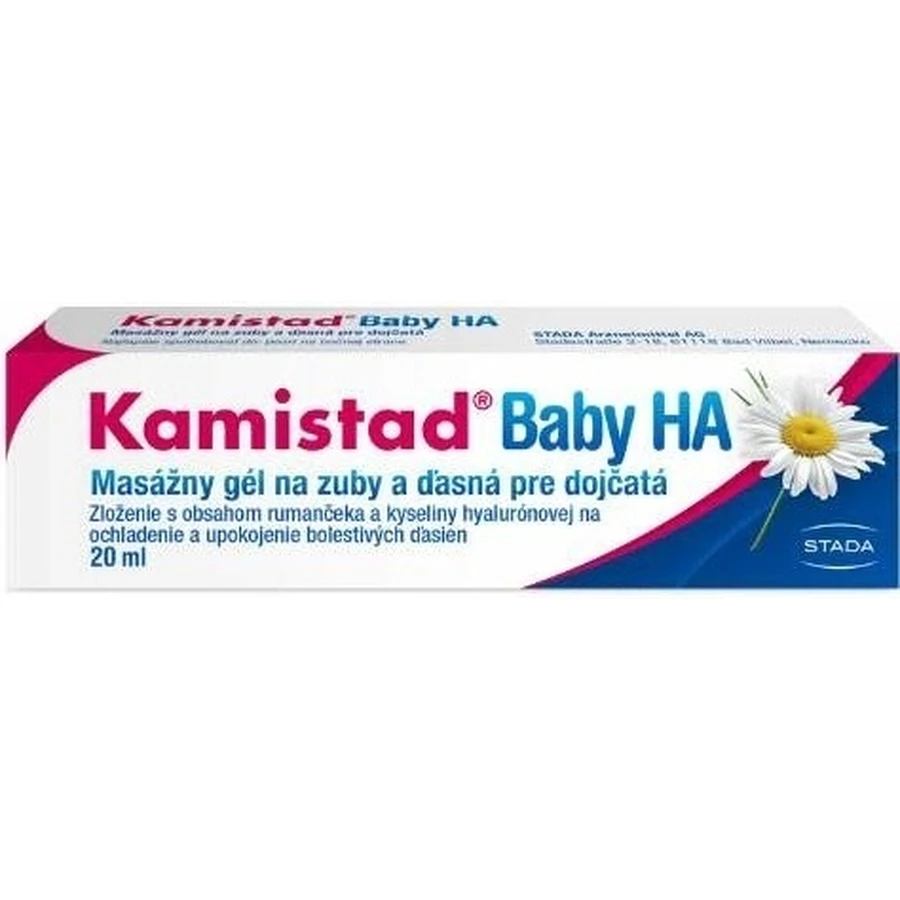 Kamistad Baby HA gel 20 мл 1×20 мл, массажный гель для зубов: цены и характеристики