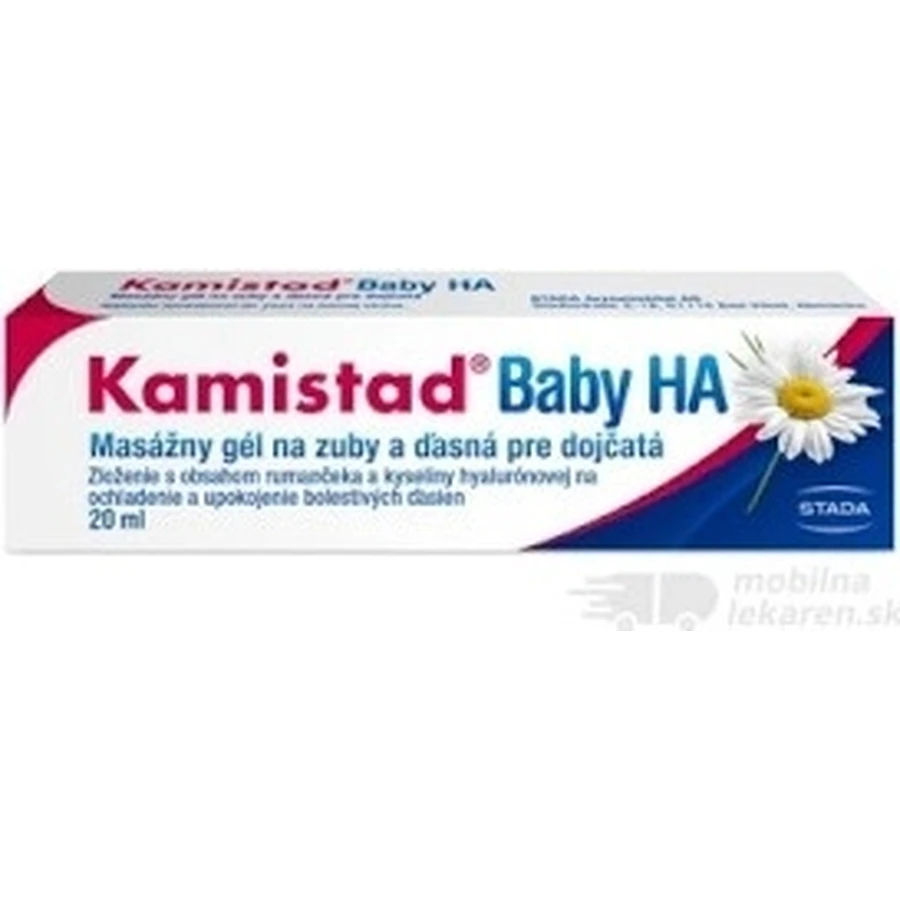 Kamistad Baby HA gel 20 мл 1×20 мл, массажный гель для зубов: цены и характеристики