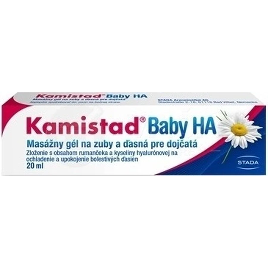Kamistad Baby HA gel 20 мл 1×20 мл, массажный гель для зубов: цены и характеристики