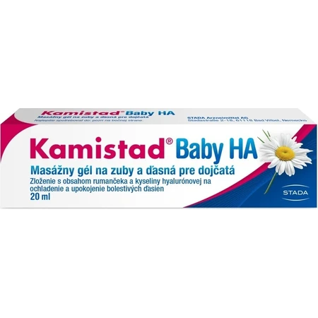 Kamistad Baby HA gel 20 мл 1×20 мл, массажный гель для зубов: цены и характеристики