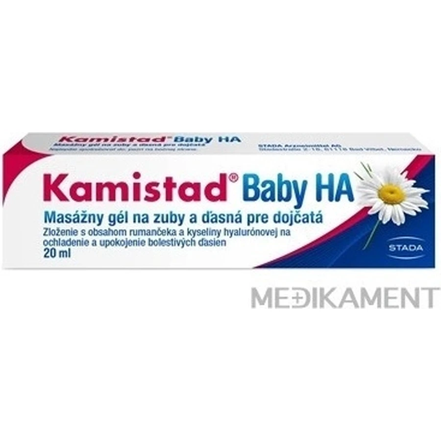 Kamistad Baby HA gel 20 мл 1×20 мл, массажный гель для зубов: цены и характеристики