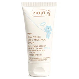 Ziaja MED Для детей Солнцезащитный крем для лица SPF50, 50 мл