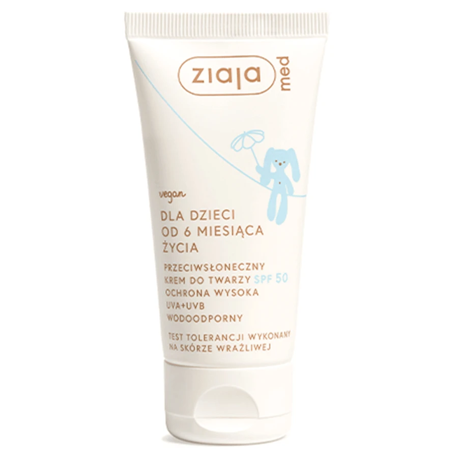 Ziaja MED Для детей Солнцезащитный крем для лица SPF50, 50 мл: цены и характеристики