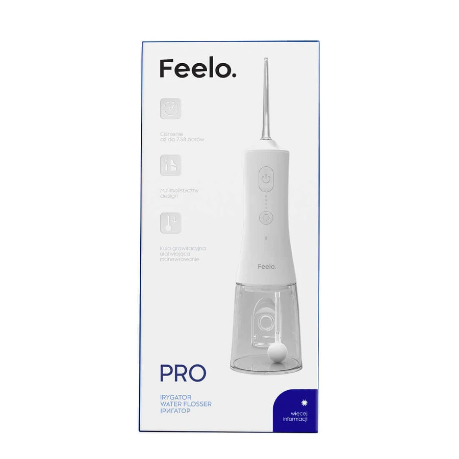 Feelo Pro, ирригатор полости рта, беспроводной, белый: цены и характеристики