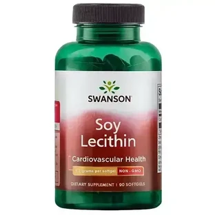 Лецитин, 1200 мг, 90 мягких таблеток, Swanson Health USA