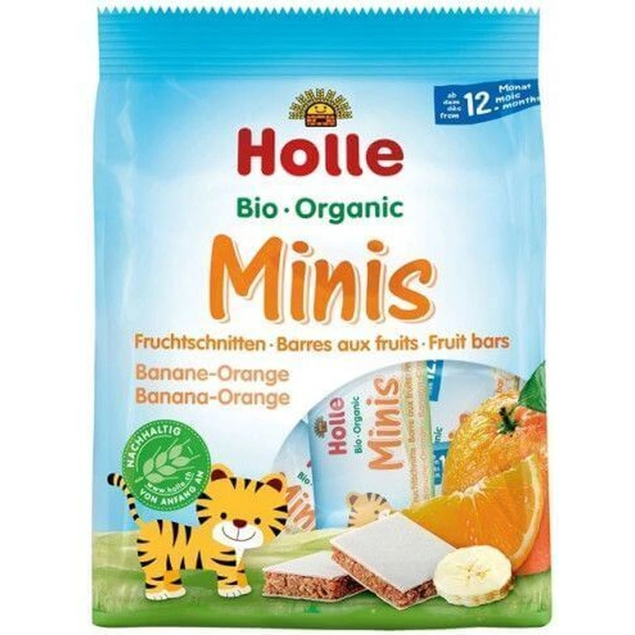 Holle Organic банан-апельсин мини 100 г: цены и характеристики