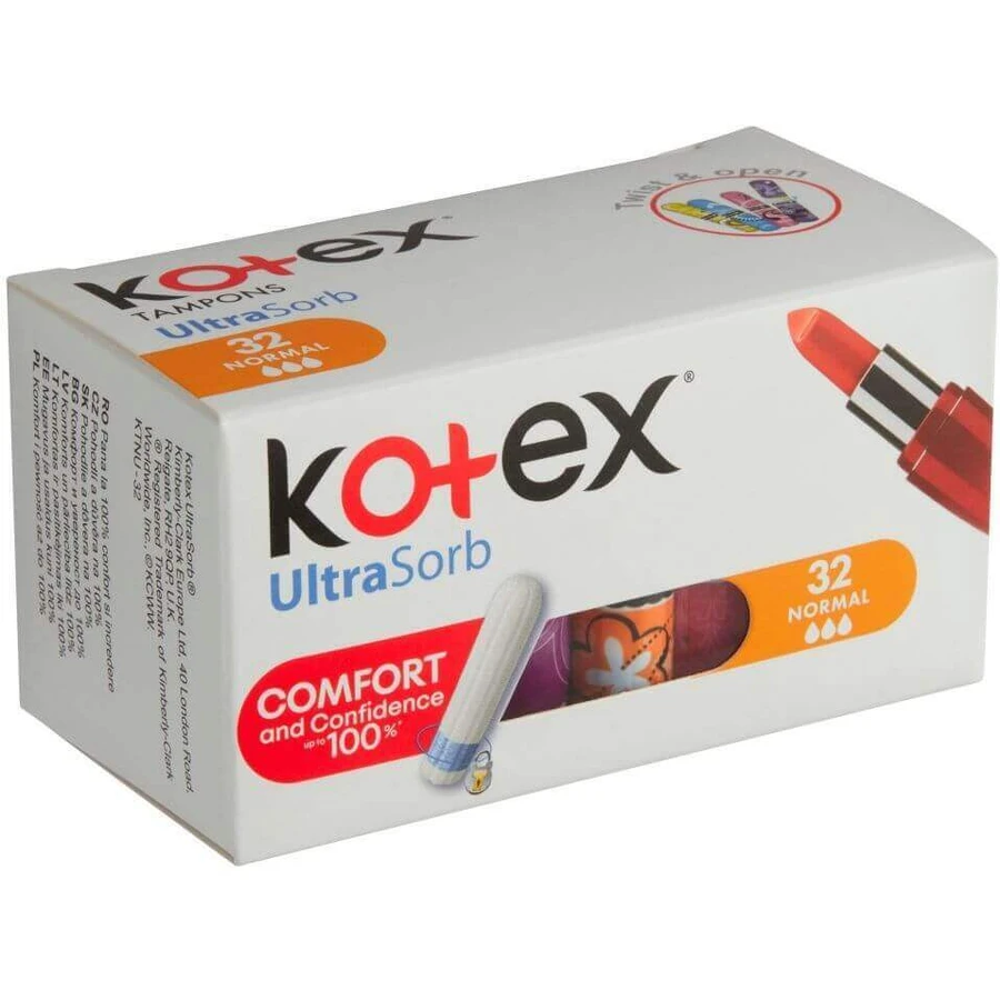 Kotex® ® Ultra Sorb Normal тампони 32 шт.: ціни та характеристики
