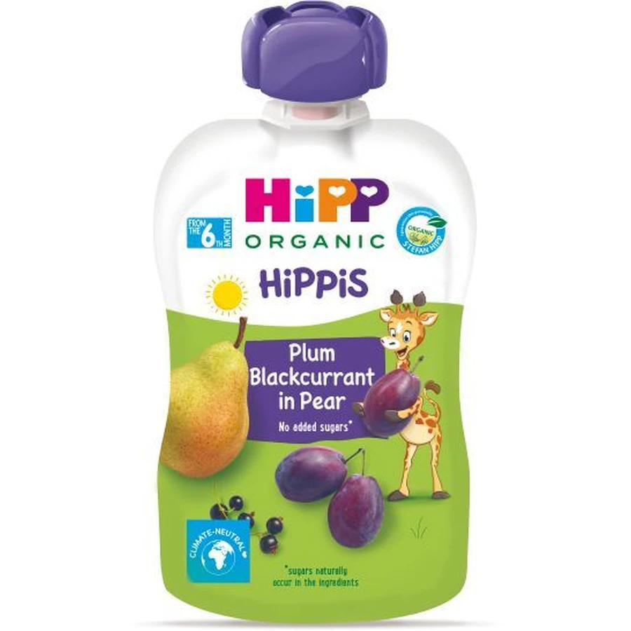 HiPP BIO 100% фруктовий Груша-Чорна смородина-Слива 100 г: ціни та характеристики