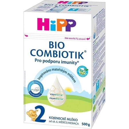 HiPP 2 BIO Combiotik® Суміш для подальшого харчування дітей (з 6 місяців) 1×500 г, дитяча суміш: ціни та характеристики