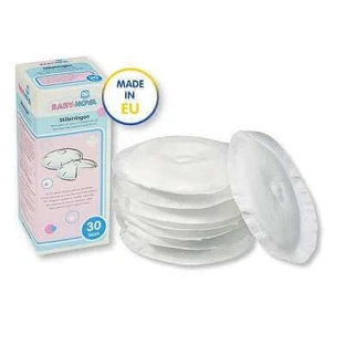 Прокладки для грудей анатомічної форми, 30 штук, Baby Nova
