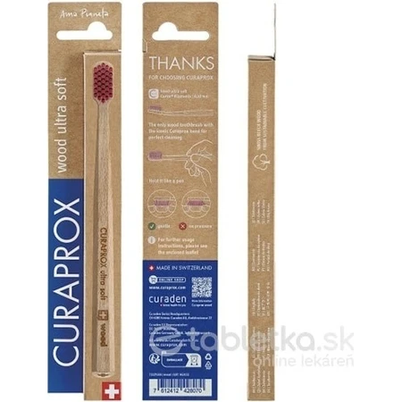 Curaprox CS wood - деревянная зубная щетка 1×1 шт, деревянная зубная щетка: цены и характеристики