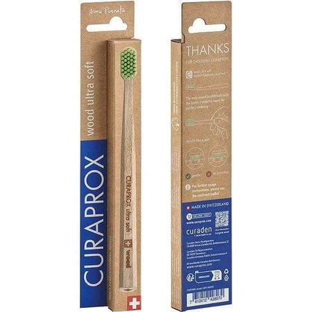 Curaprox CS wood - деревянная зубная щетка 1×1 шт, деревянная зубная щетка: цены и характеристики