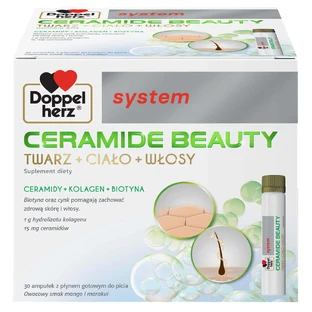 Doppelherz System Ceramide Beauty, аромат манго и маракуйи, 25 мл х 30 ампул