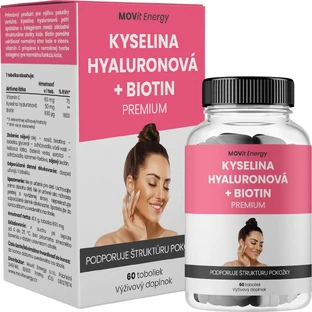 MOVit Energy Гиалуроновая кислота + Биотин PREMIUM 60 капсул