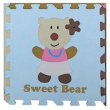 Килимок-пазл Ведмедик Дівчинка, 92 х 92 см, +3 роки, Babygreat