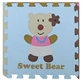 Коврики-пазлы Медвежонок Девочка, 92 х 92 см, +3 года, Babygreat