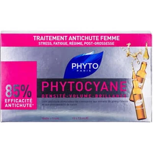 Средство против выпадения волос у женщин Phyto Phytocyane 12 ампул по 7.5 мл
