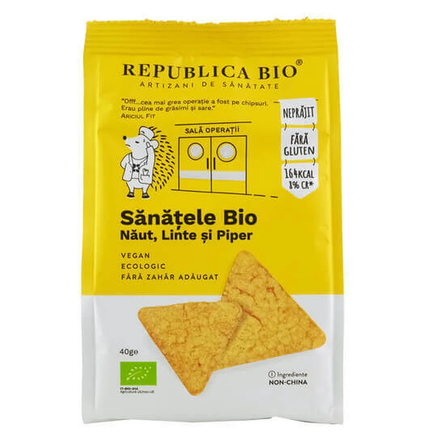Органические сатэ с наутом, чечевицей и перцем, без глютена, 40 г, Organic Republic: цены и характеристики