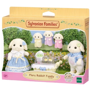 Набор из 5 фигурок зайчиков Флора Флора Sylvanian Families, +3 года, Эпоха