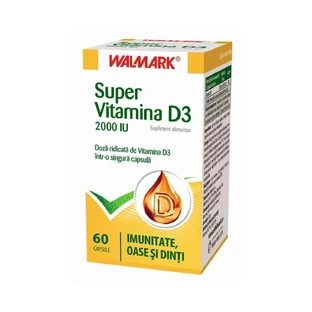 Супервитамин D3 2000 МЕ, 60 капсул, Walmark