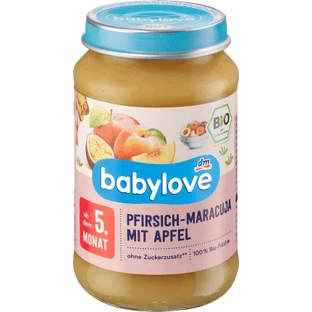 Babylove Персик и маракуйя Меню i mr ECO,5+, 190 г