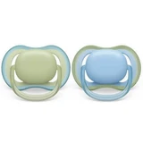 Philips Пустушки Philips Avent Ultra Air, 0-6 місяців, 2 штуки, зелені та сині, SCF085/21, Philips