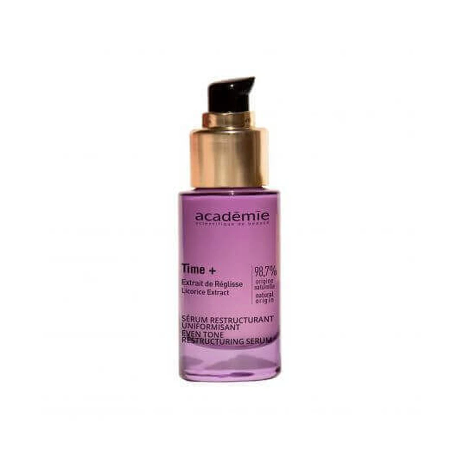 Serum Academie Time + Restructurising Унифицирующая сыворотка с антивозрастным корректирующим эффектом 30 мл: цены и характеристики